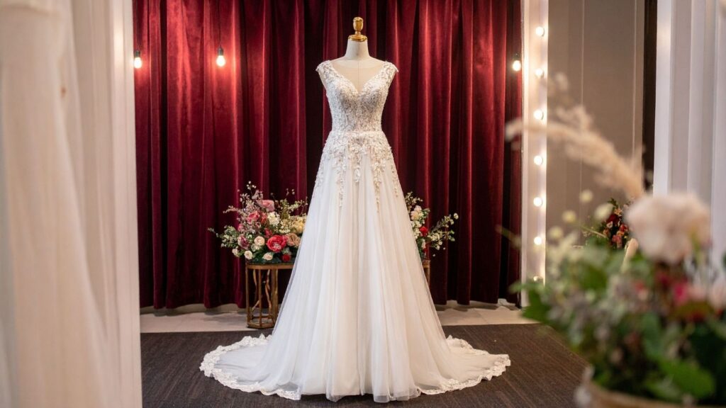 a line gelinlik modeli